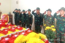 Quy tập thêm 2 hài cốt liệt sĩ tại điểm cao 685, xã Thanh Thủy