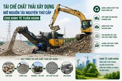T&aacute;i chế chất thải x&acirc;y dựng: Mở nguồn t&agrave;i nguy&ecirc;n thứ cấp cho kinh tế tuần ho&agrave;n