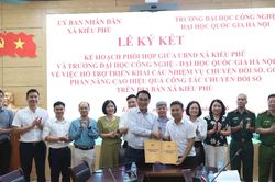Xã Kiều Phú: Ký kết chương trình phối hợp triển khai thúc đẩy chuyển đổi số