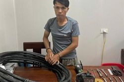 Kẻ nghiện ma túy thực hiện 6 vụ cắt trộm cáp điện ngầm, gây thiệt hại hơn 150 triệu đồng