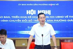 Phường Giảng Võ tập trung triển khai 6 mô hình thí điểm chuyển đổi số