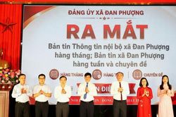 Xã Đan Phượng ra mắt bản tin điện tử phục vụ công tác tuyên truyền