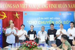 Xuân Phương ra mắt mô hình 'Chợ chuyển đổi số' tại chợ đầu mối Minh Khai