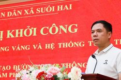 Xã Suối Hai đồng loạt triển khai 4 dự án hạ tầng hơn 110 tỷ đồng