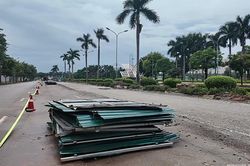 Mặt đường Hoàng Minh Thảo được hoàn trả sau thi công dự án chống úng ngập