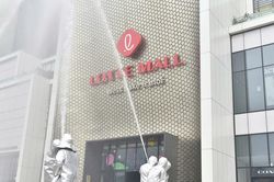 Diễn tập chữa cháy, cứu nạn quy mô lớn tại Lotte Mall West Lake Hanoi