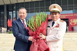 Hình ảnh Tổng Bí thư, Chủ tịch nước Tô Lâm dự lễ kỷ niệm 80 năm Ngày truyền thống lực lượng An ninh Nhân dân
