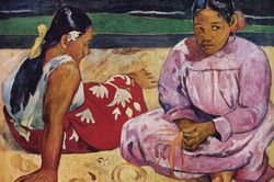 Bố cục táo bạo trong bức tranh về Tahiti của Gauguin