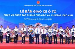 Hải Phòng cấp gần 100 ô tô phục vụ chính quyền cơ sở