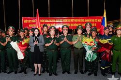 Đoàn cứu hộ, cứu nạn Việt Nam trở về nước, hoàn thành nhiệm vụ tại Venezuela