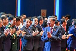 [Ảnh] Tổng Bí thư, Chủ tịch nước Tô Lâm dự Lễ kỷ niệm 80 năm Ngày truyền thống lực lượng An ninh nhân dân