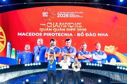 [Ảnh] Đội Bồ Đào Nha lên ngôi Quán quân Lễ hội pháo hoa quốc tế Đà Nẵng 2026
