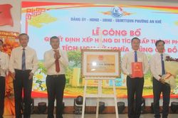Phường An Khê đón nhận Bằng xếp hạng di tích cấp thành phố đối với Nghĩa trủng Gò Đồ