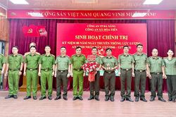 C&ocirc;ng an x&atilde; H&ograve;a Tiến đạt nhiều kết quả t&iacute;ch cực tr&ecirc;n c&aacute;c mặt c&ocirc;ng t&aacute;c 6 th&aacute;ng đầu năm
