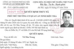 Truy nã đối tượng Võ Nha Trang về tội Tổ chức cho người khác trốn đi nước ngoài