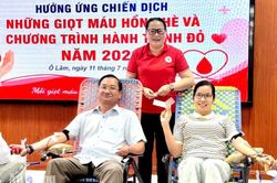 Xã Ô Lâm tiếp nhận 82 đơn vị máu từ Ngày hội Hành trình đỏ