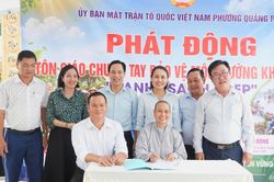 Tôn giáo chung tay bảo vệ môi trường - Khu dân cư xanh, sạch, đẹp
