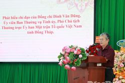 Đồng ch&iacute; Đinh Văn Dũng dự Ng&agrave;y hội 'To&agrave;n d&acirc;n bảo vệ an ninh Tổ quốc' năm 2026 tại x&atilde; Th&aacute;p Mười