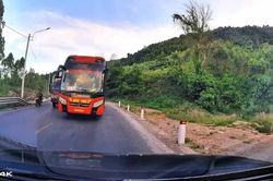 Xử lý xe khách giường nằm vượt ẩu trên đèo An Khê