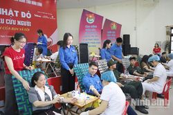 Tiếp nhận 153 đơn vị máu tại chương trình 'Chủ nhật đỏ' đợt 2