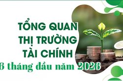 Infographics: Tổng quan thị trường tài chính 6 tháng đầu năm 2026