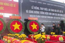 Phó Thủ tướng Nguyễn Văn Thắng dự lễ truy điệu, an táng 63 hài cốt liệt sĩ tại Đồng Nai