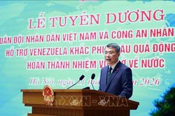 Thủ tướng Lê Minh Hưng dự lễ tuyên dương Đoàn công tác hỗ trợ Venezuela khắc phục hậu quả động đất