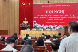 Hội đồng nhân dân phường Hoàng Mai tiếp xúc cử tri sau kỳ họp thứ tư