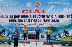 Đoàn Hà Nội dẫn đầu nội dung đua xe đạp địa hình trẻ quốc gia lần thứ 31