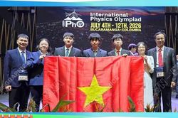 Việt Nam lọt top 7 đội tuyển có thành tích cao nhất của kỳ thi Olympic Vật lý quốc tế 2026