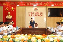 Tổ theo dõi số 5 - Ban Thường vụ Tỉnh ủy làm việc với đảng ủy 11 xã