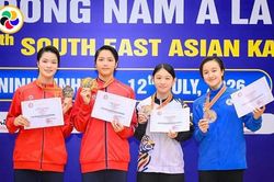 Karate Việt Nam giành 65 huy chương sau hai ngày tranh tài tại giải vô địch Đông Nam Á