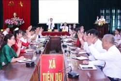 HĐND xã Tiên Du thông qua chủ trương thành lập phường