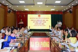 HĐND xã Yên Phong thông qua chủ trương thành lập phường Yên Phong