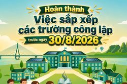 Hoàn thành việc sắp xếp các trường công lập trước ngày 30/8/2026