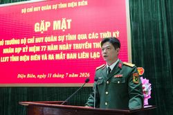 Gặp mặt kỷ niệm 77 năm ng&agrave;y truyền thống lực lượng vũ trang tỉnh
