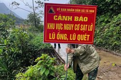 Lào Cai cảnh báo nguy cơ lũ quét, sạt lở đất và sụt lún đất trong 6 giờ tới