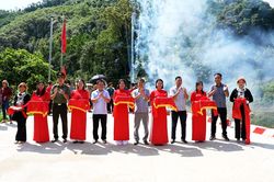Kh&aacute;nh th&agrave;nh c&ocirc;ng tr&igrave;nh cầu v&agrave; tuyến đường b&ecirc; t&ocirc;ng tại x&atilde; Ngọc Đường