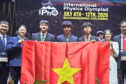 Việt Nam giành 4 Huy chương Vàng Olympic Vật lí quốc tế 2026