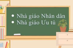Đề nghị xét tặng danh hiệu cho 7 Nhà giáo Nhân dân, 59 Nhà giáo Ưu tú