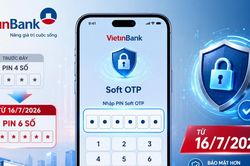 VietinBank n&acirc;ng m&atilde; PIN Soft OTP l&ecirc;n 6 số từ ng&agrave;y 16/7