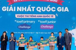 Học sinh Hà Nội thắng lớn tại cuộc thi tiếng Anh TOEFL Challenge
