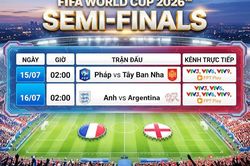 Lịch thi đấu B&aacute;n kết World Cup 2026 mới nhất