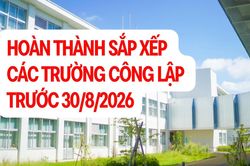 Infographic: Hoàn thành việc sắp xếp các trường công lập trước ngày 30/8/2026