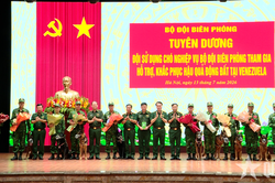 Bộ đội Biên phòng tuyên dương lực lượng tham gia khắc phục hậu quả động đất tại Venezuela