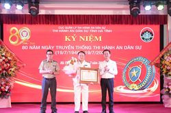 THADS H&agrave; Tĩnh trang trọng kỷ niệm 80 năm ng&agrave;y truyền thống Thi h&agrave;nh &aacute;n d&acirc;n sự