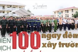 100 ngày đêm xây trường và mệnh lệnh từ trái tim - 'khác màu áo chung một tấm lòng' giữa AMACCAO và lực lượng công an