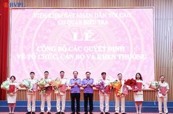 Cơ quan điều tra VKSND tối cao công bố các quyết định về tổ chức, cán bộ và khen thưởng