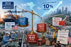 Kinh tế Việt Nam giữa năm 2026 - Bài 1: Tăng trưởng cao, nhập siêu lớn