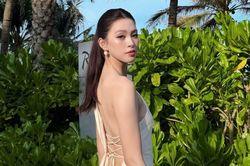 Tiểu Vy đẹp dịu dàng khi đi du lịch ở miền Tây